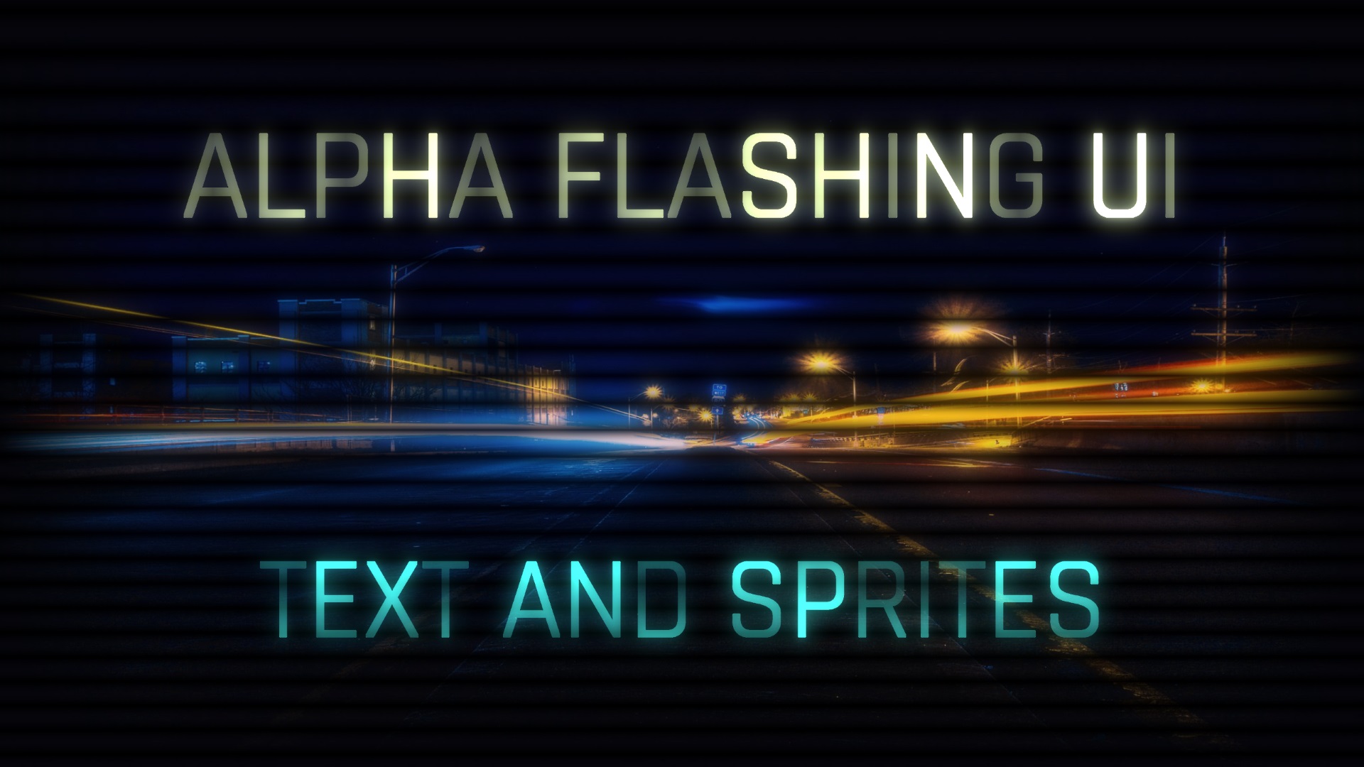 Alpha Flashing UI. Free Unity Asset.