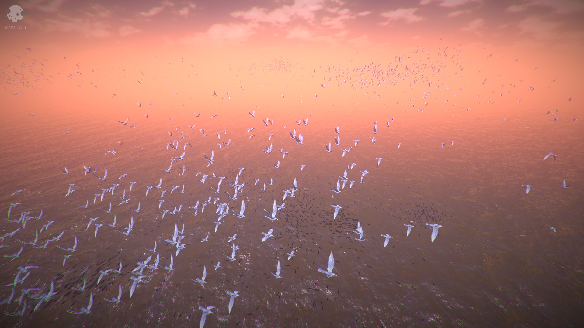 Simple Boids (Simulation Flock). Free Unity Asset. Nicholas Veselov Unity Developer. Николай Веселов Unity Разработчик Санкт-Петербург.