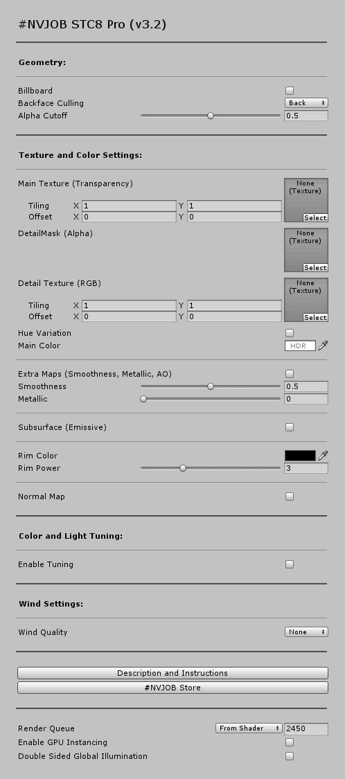 Nvjob Stc8 Pro Advanced Shader For Unity Speedtree 8 Unity Asset Nvjob Nicholas Veselov Unity Developer Nikolaj Veselov Unity Razrabotchik Sankt Peterburg